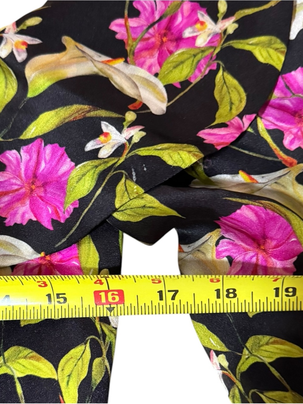 milly silk off shoulder floral ruffle crop top sz 6 - Picture 6 of 8